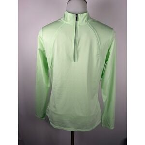 TAIL Sport Women's Light Green Quarter Zip Long Sleeve Athletic Top Size S